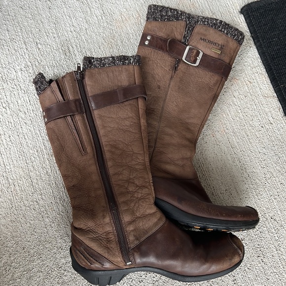 MERRELL Martina waterproof espresso performance leather boots - Picture 4 of 7